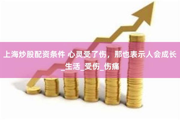 上海炒股配资条件 心灵受了伤，那也表示人会成长_生活_受伤_伤痛