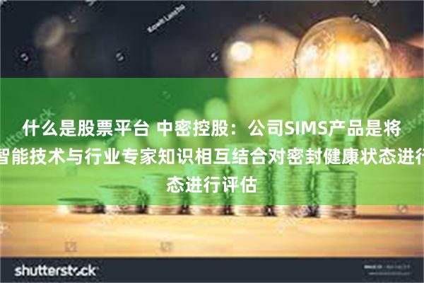 什么是股票平台 中密控股：公司SIMS产品是将人工智能技术与行业专家知识相互结合对密封健康状态进行评估
