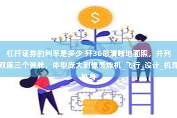 杠杆证券的利率是多少 歼36最清晰地面照，并列双座三个弹舱，体型庞大到像轰炸机_飞行_设计_机身
