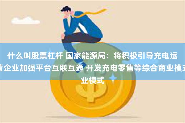 什么叫股票杠杆 国家能源局：将积极引导充电运营企业加强平台互联互通 开发充电零售等综合商业模式