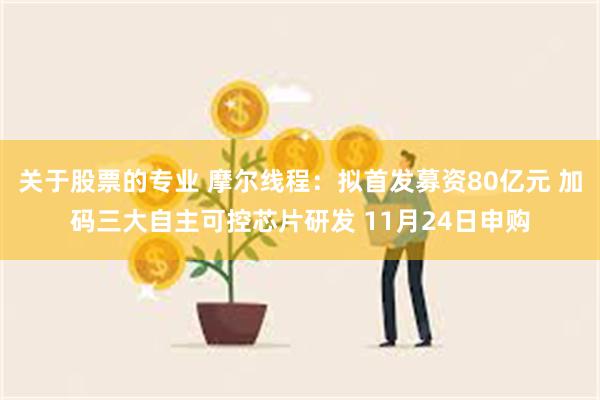关于股票的专业 摩尔线程:拟首发募资80亿元 加码三大自主可控芯片研发 11月24日申购